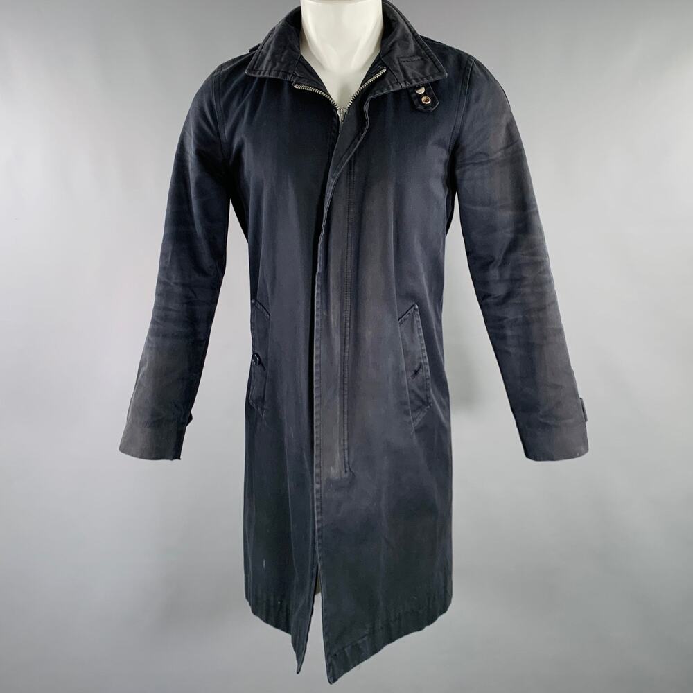 MARC by MARC JACOBS Size S Black Cotton Zip Up Coat
